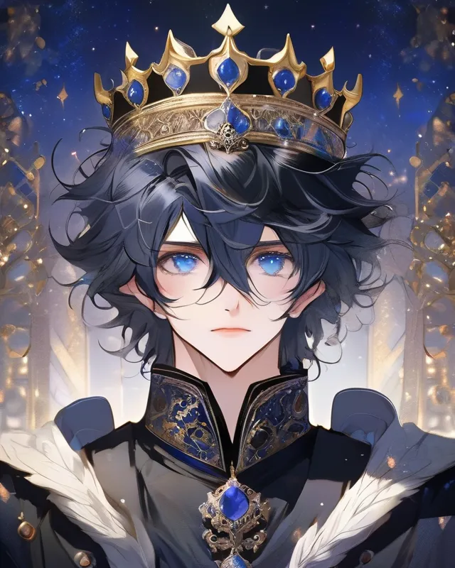 King kings, man, anime character, - AI Photo Generator - starryai