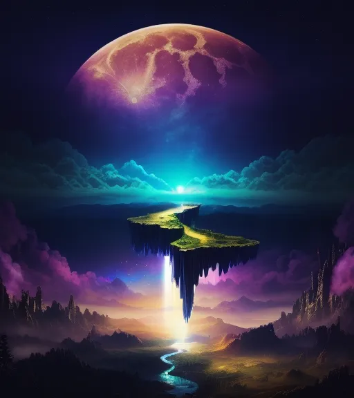 A psychedelic kingdom - Free AI Photo Generator - starryai