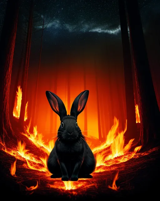 BLACK RABBiT Sit down Fire pattern OR BK | eBay
