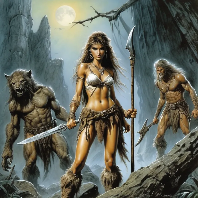 A Stone age prehistoric adventure, By Luis Royo