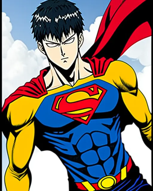 One punch man superman hybrid