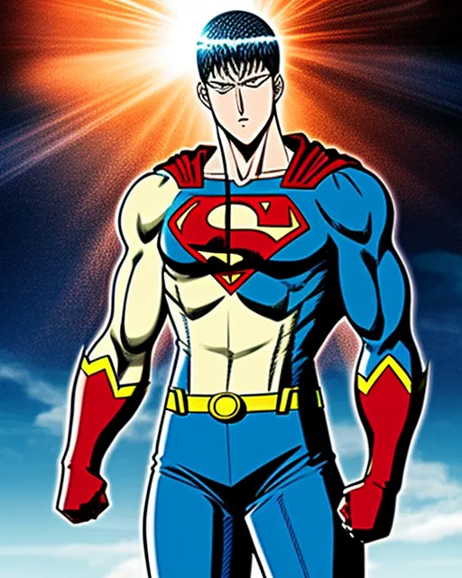 One punch man superman hybrid