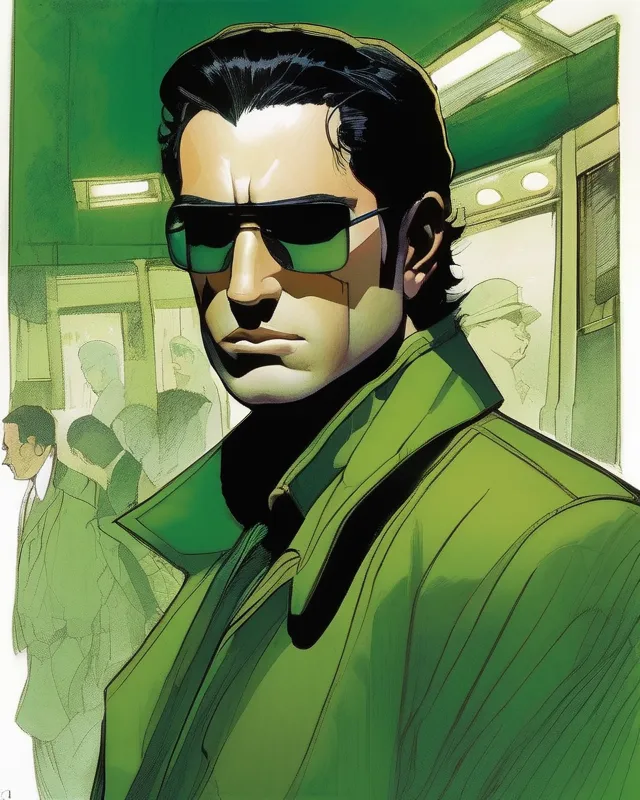 Brooding Mob Defined masculine features, Trent - Free AI Photo Generator - starryai