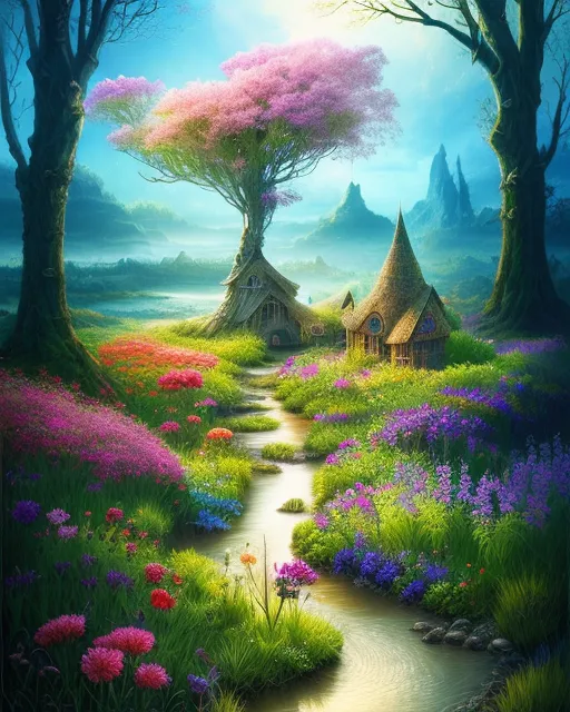 Magical fantasy landscape 