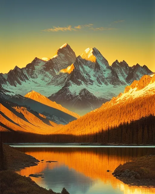 Longing mountains, beautiful hd - Free AI Photo Generator - starryai