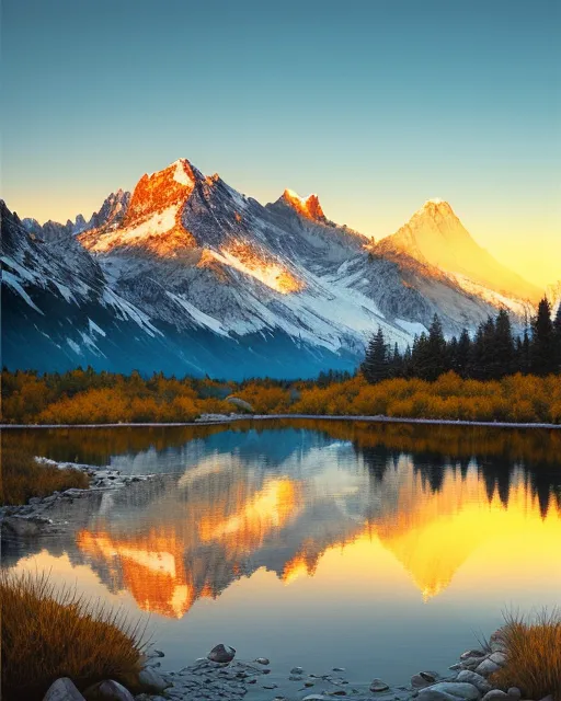 Longing mountains, beautiful hd - Free AI Photo Generator - starryai