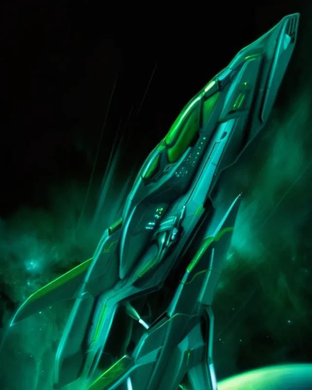 A Magnificent Galactic Starship., - Free AI Photo Generator - starryai
