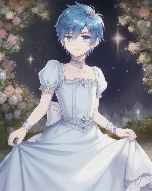 Anime Boy in Wedding Dress