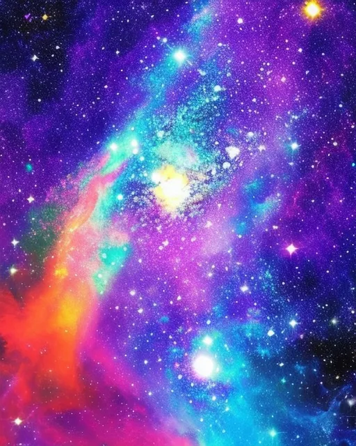 Galaxy pop color vivid spiritual creation