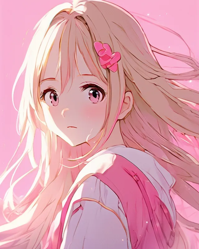 Anime girl blonde hair discount