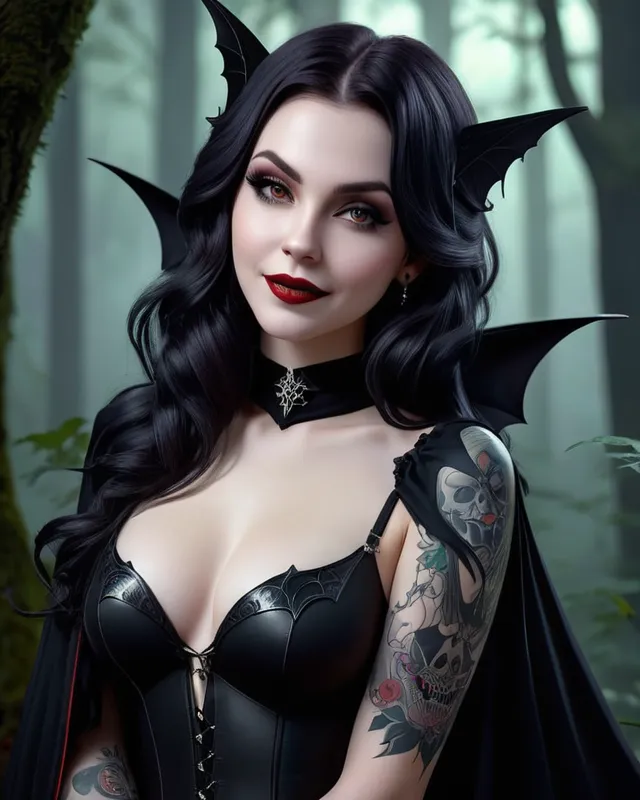 Trending AI Image Generator of vampire lady images