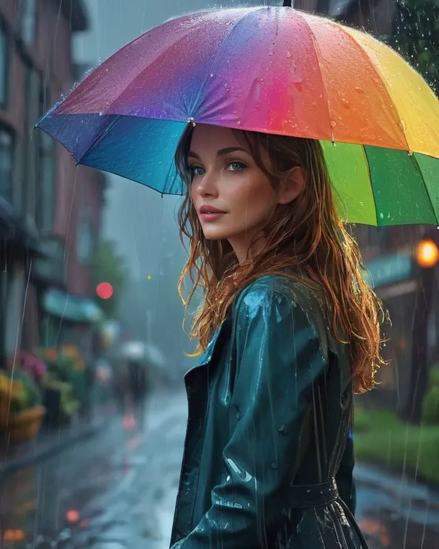 rainy afternoon - Free AI Photo Generator - starryai
