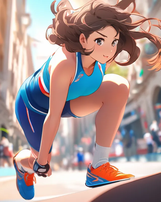 A young athlete