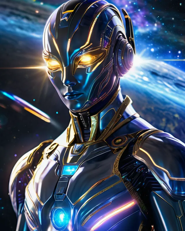 A Magnificent Galactic Leader., - Free AI Photo Generator - starryai