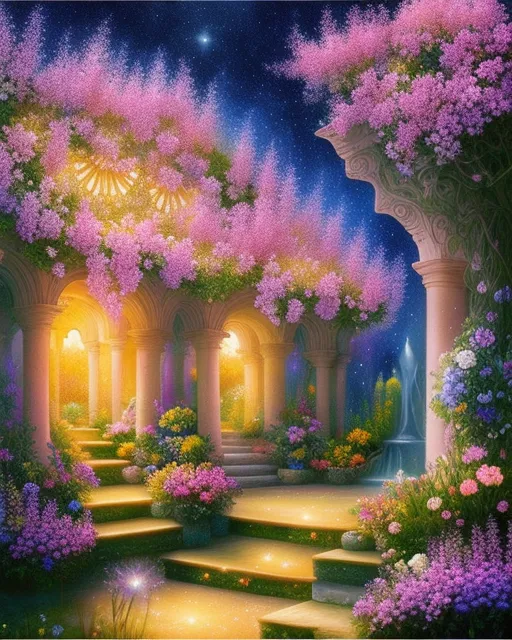 celestial garden - Free AI Photo Generator - starryai