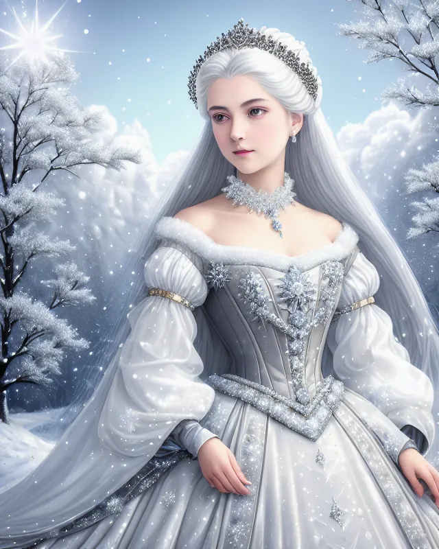Her Majesty, Winter - Free AI Photo Generator - starryai