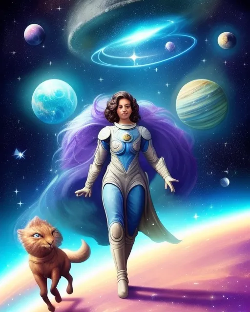 space on a beautiful magical - Free AI Photo Generator - starryai