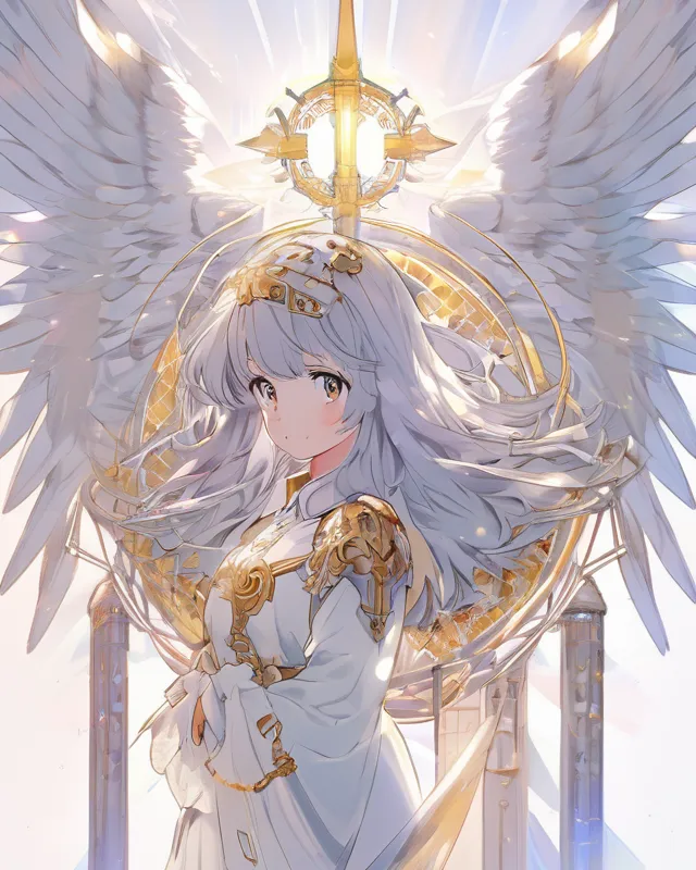 portrait of archangel michael, anime fantasy | Stable Diffusion