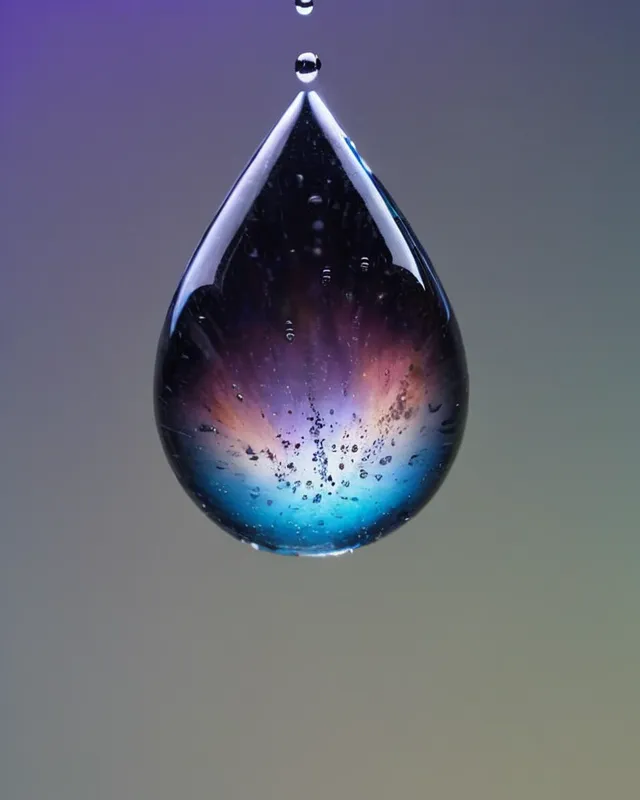 Galaxy inside a drop of water,