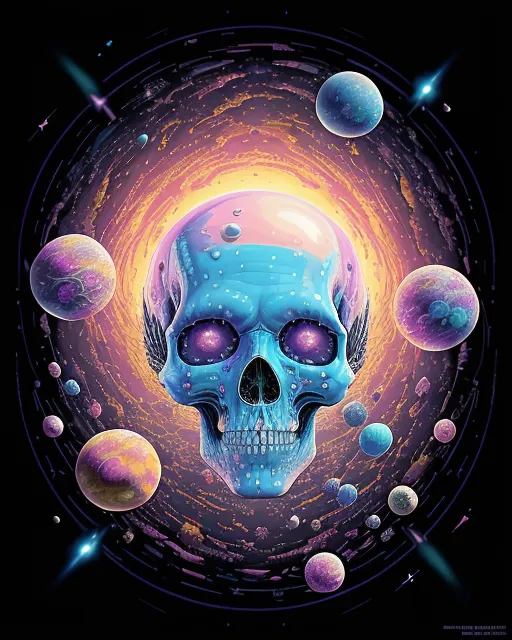 image features a digital a cosmic - Free AI Photo Generator - starryai