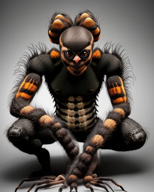 Tarantula Human hybrid - Free AI Photo Generator - starryai