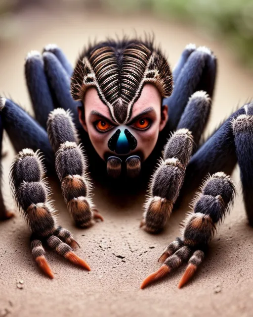 Tarantula Human hybrid - Free AI Photo Generator - starryai
