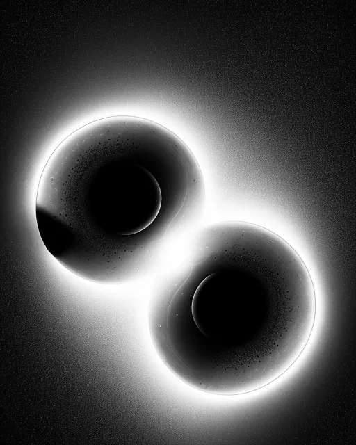 Two black Holes, realistic, - Free AI Photo Generator - starryai