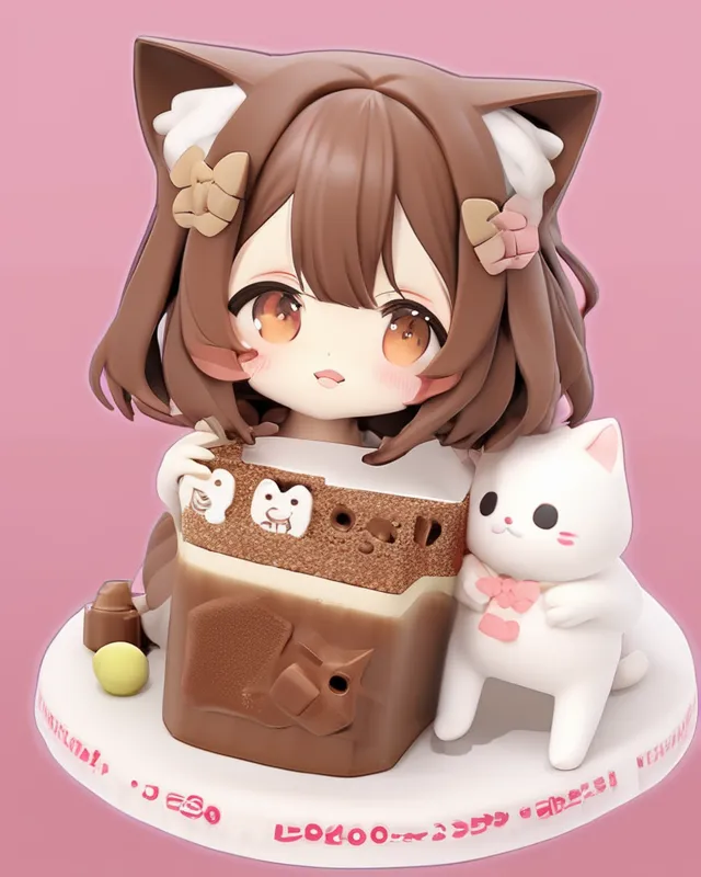 Neko chocolate kawaii 