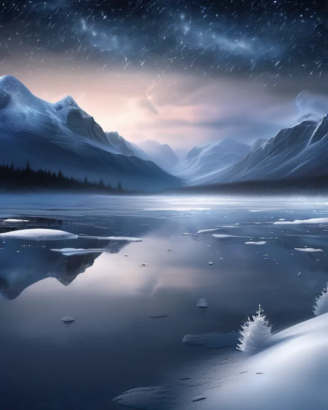 A Coming Blizzard - Free AI Photo Generator - starryai