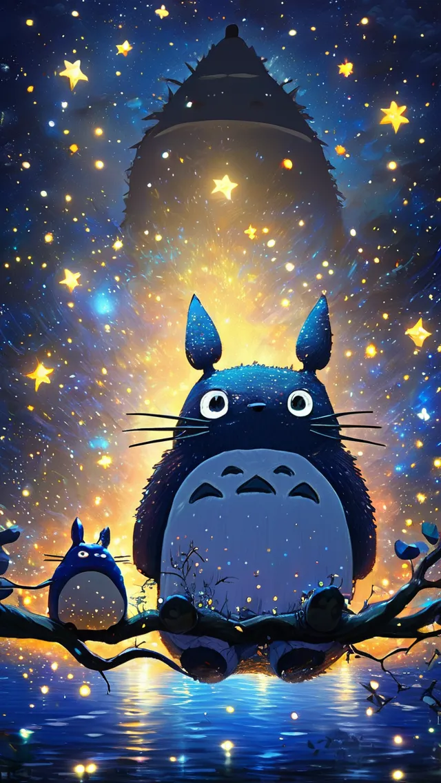 Totoro from My Neighbour Totoro - AI Photo Generator - starryai