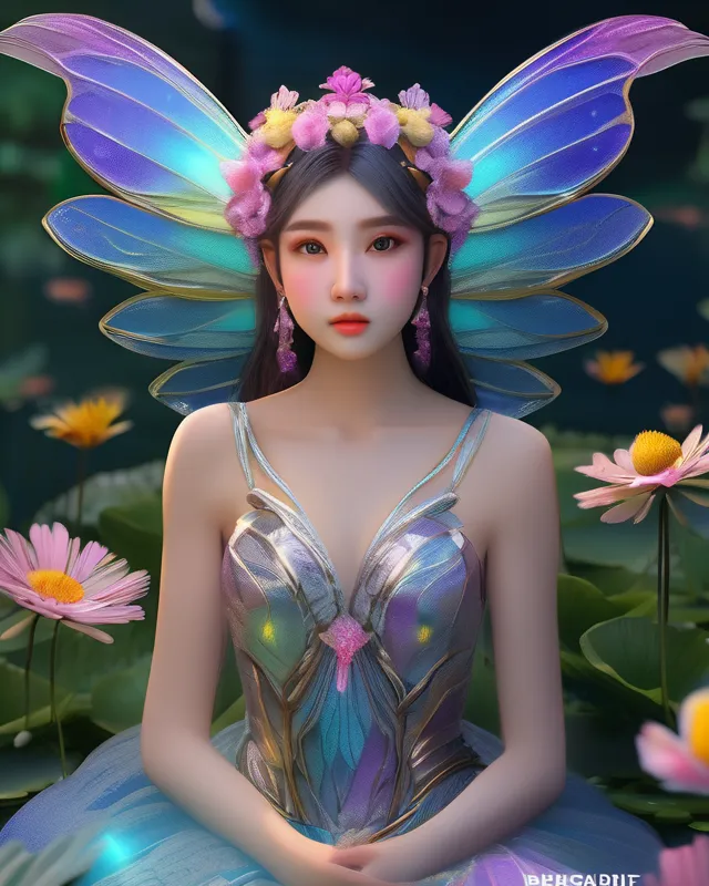 Beautiful fairy,two perfect a - Free AI Photo Generator - starryai