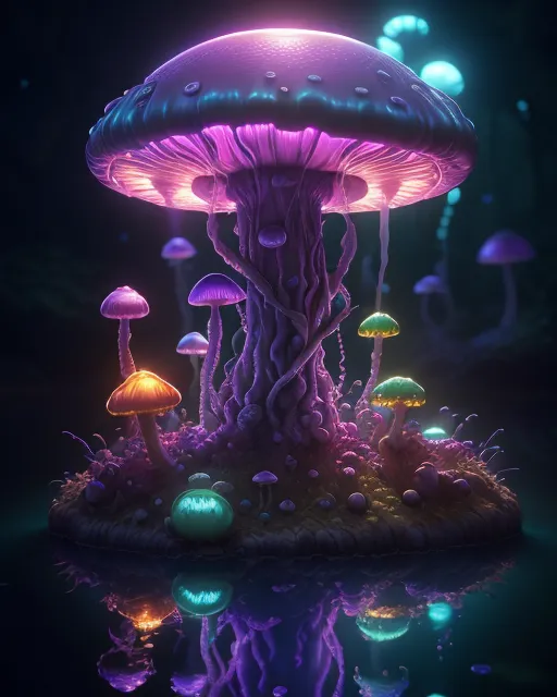 Jelly mushroom - Free AI Photo Generator - starryai