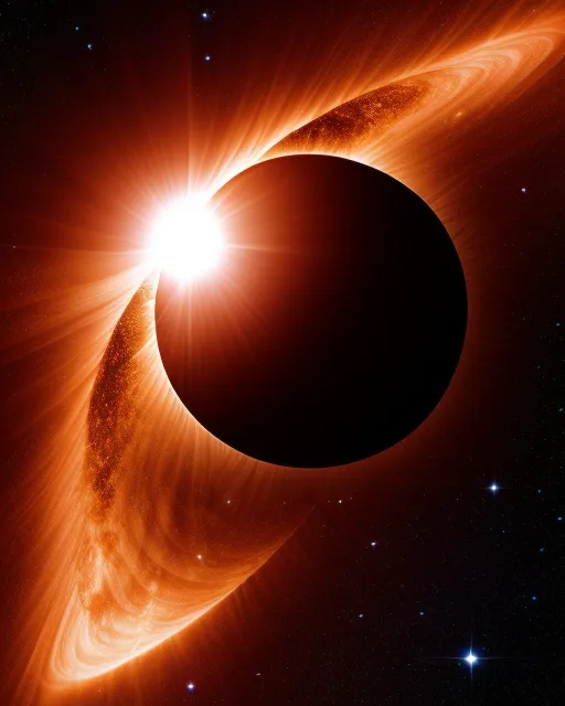 A solar eclipse, galactic, space, - Free AI Photo Generator - starryai