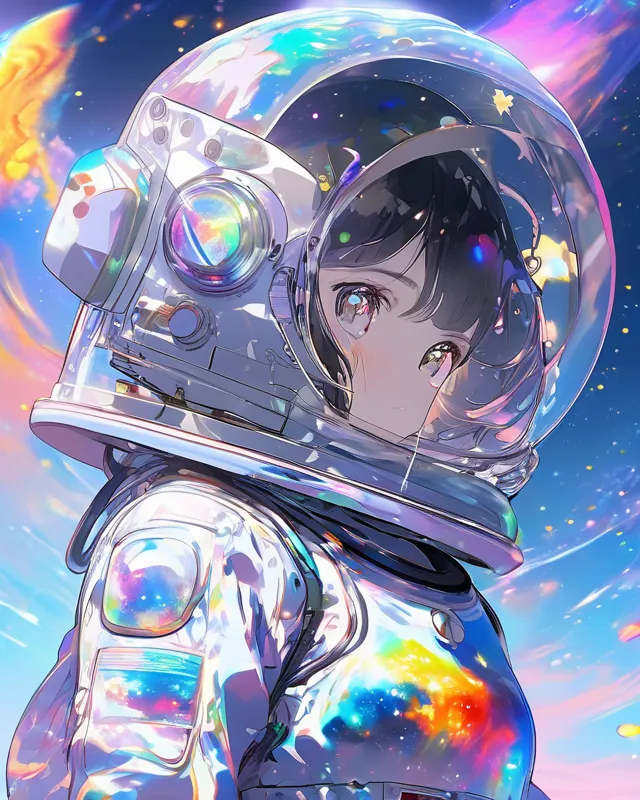 Space girl - Free AI Photo Generator - starryai