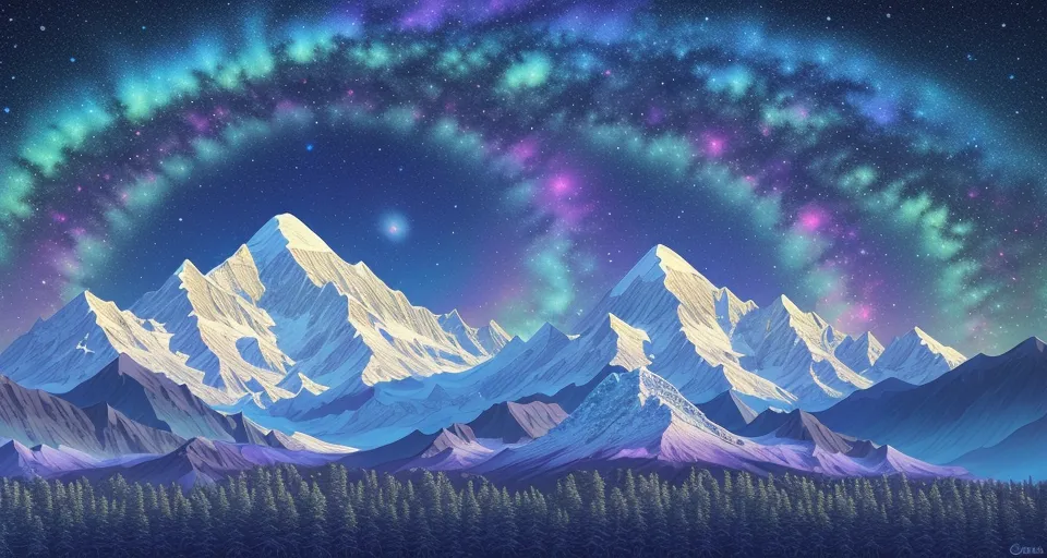 Cannabis marijuana forest glacial - Free AI Photo Generator - starryai