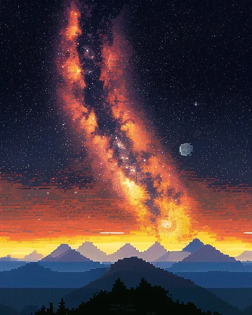 Pixel night