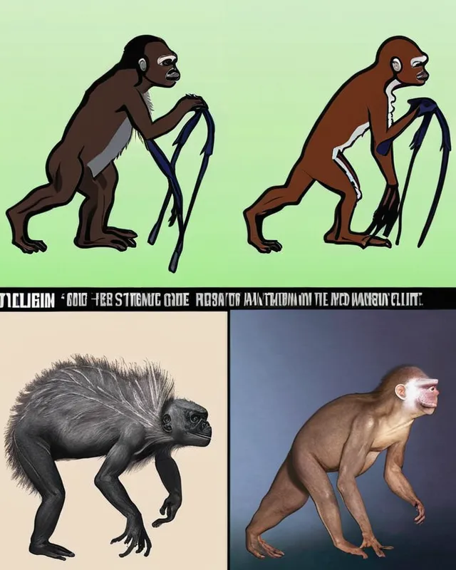 Evolution gone wrong - Free AI Photo Generator - starryai