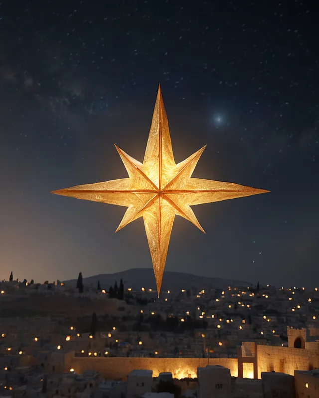 The North Star over Bethlehem.