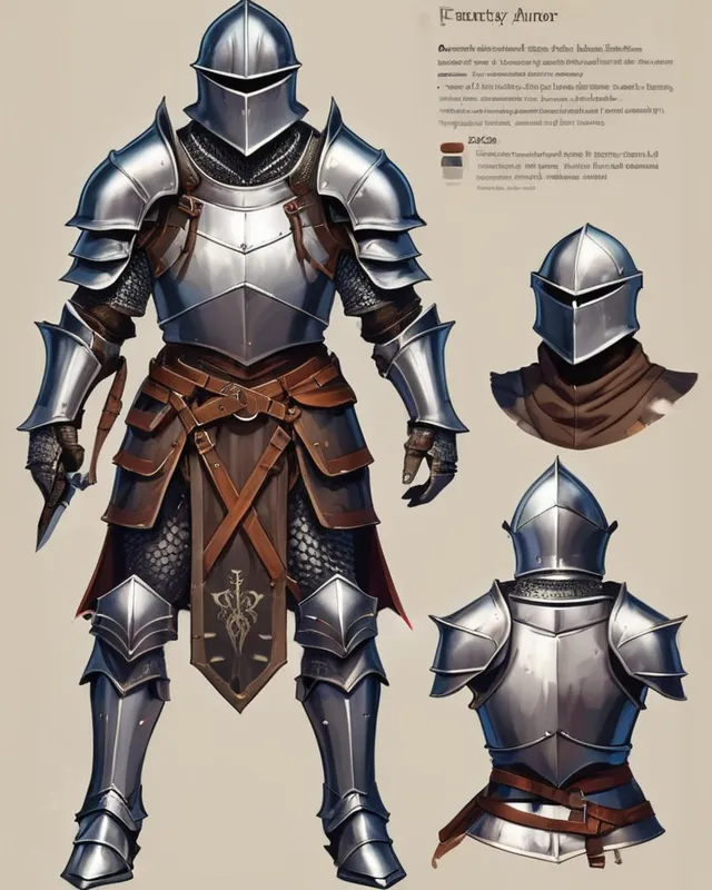 DND Fantasy knight armor - Free AI Photo Generator - starryai