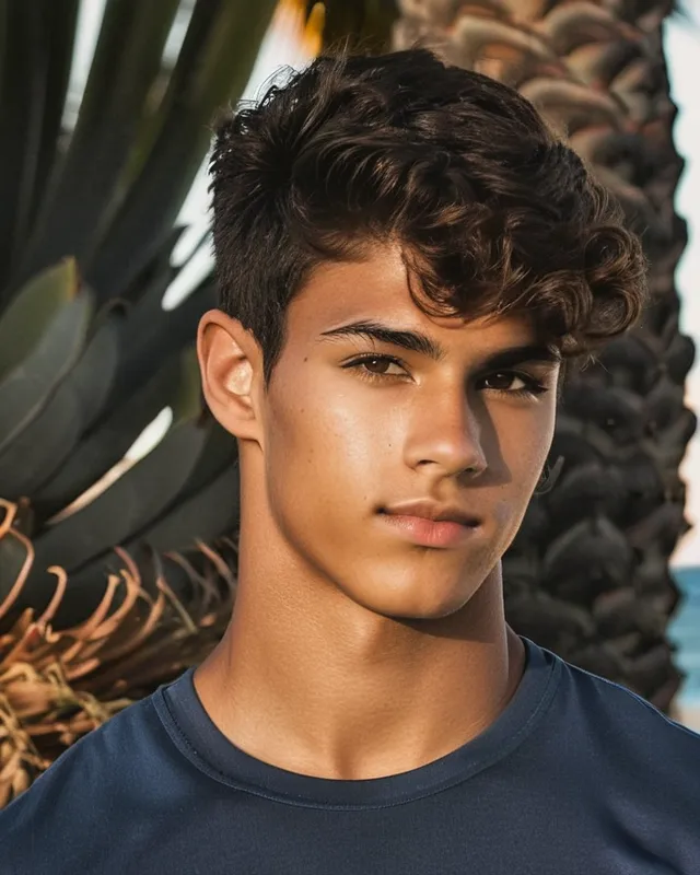 18 year old Latino mixed male thick - AI Photo Generator - starryai