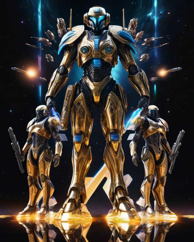 A Magnificent Galactic Army, art, - Free AI Photo Generator - starryai