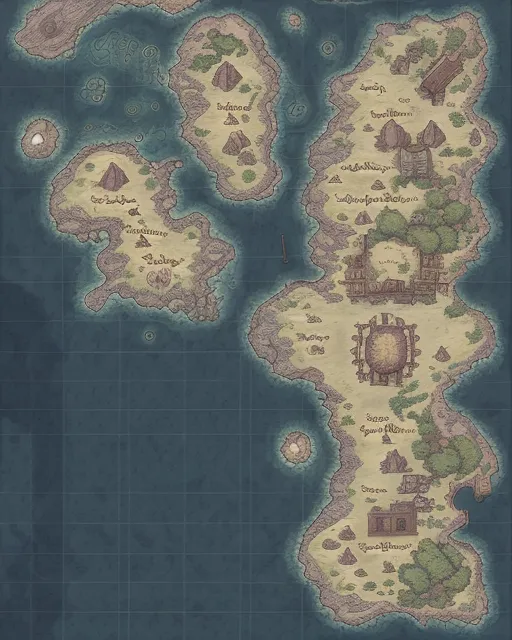 Fantasy Map Hyper detailed