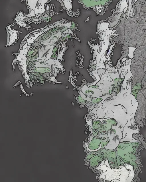 Fantasy Map Hyper detailed - Free AI Photo Generator - starryai