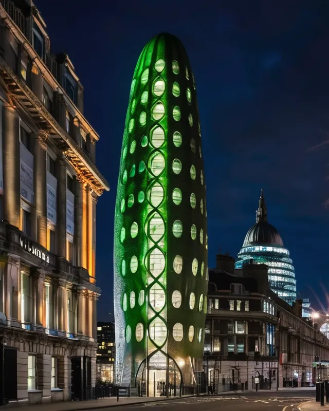 Visualize Cucumber building UHD - Free AI Photo Generator - starryai