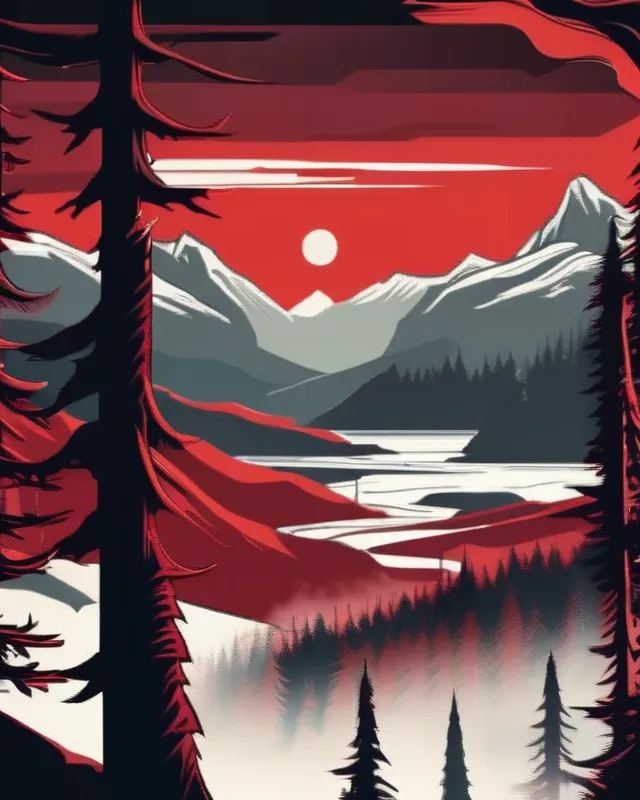 Mountain landscape - Free AI Photo Generator - starryai