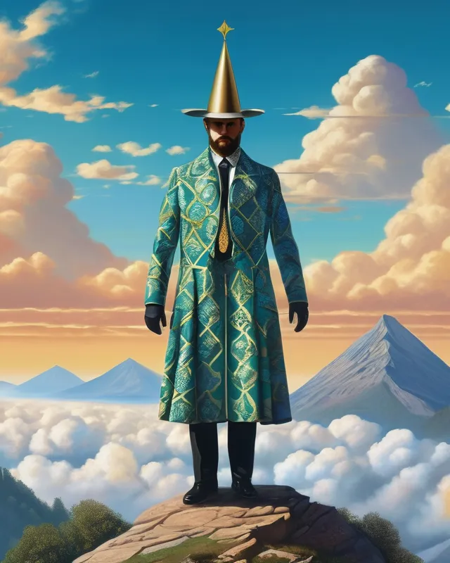 Rising sacred Mountain a fancy - Free AI Photo Generator - starryai
