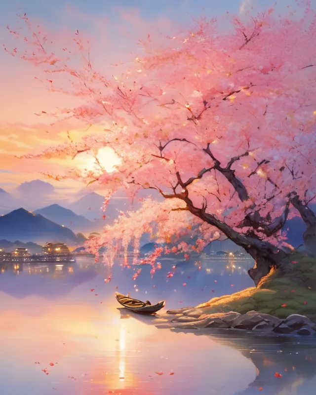 Amazon.com : Loccor 10x6.5ft Fabric Japanese Scenery