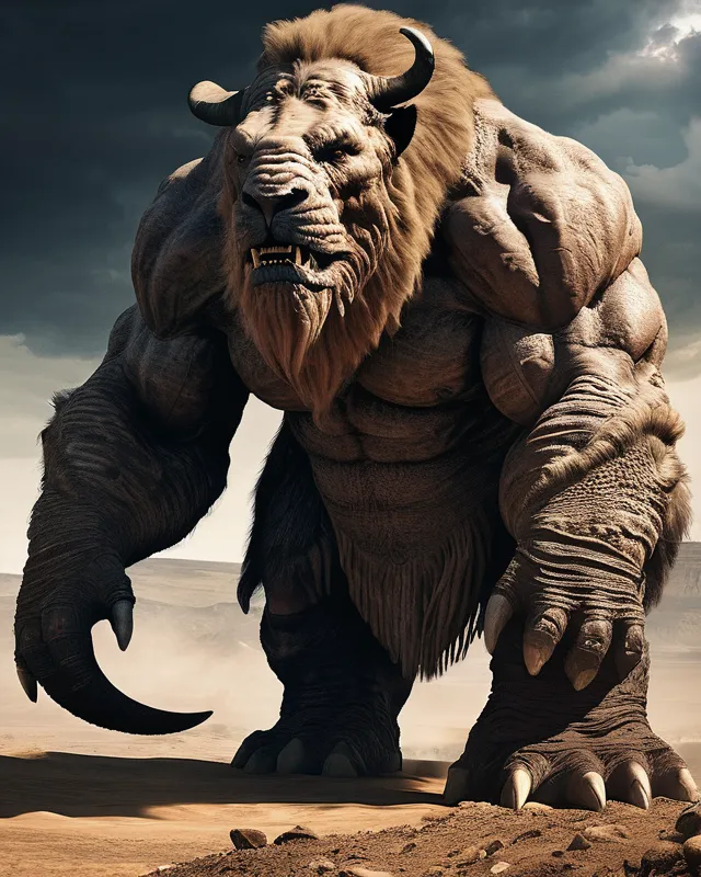 biblical creature Behemoth, as - Free AI Photo Generator - starryai