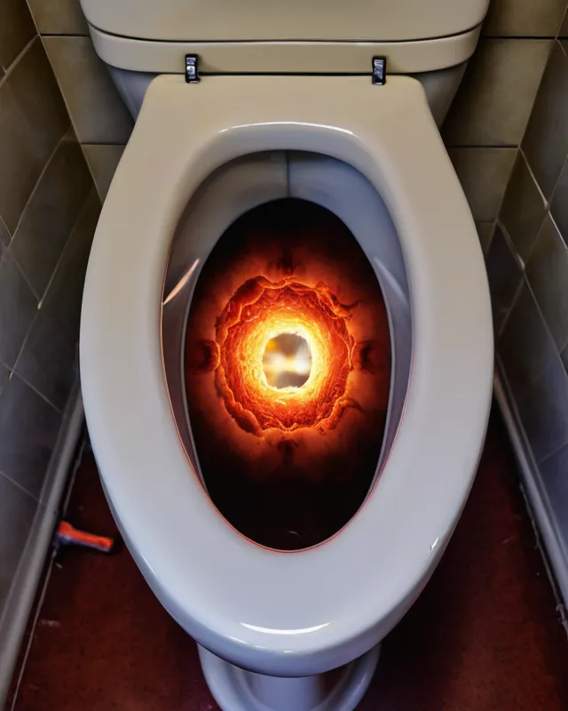 Portal to Hell in a Toilet Bowl