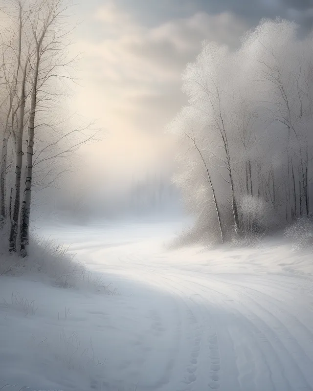 Winter Morning Mountains - Free AI Photo Generator - starryai